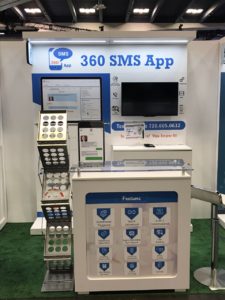 360 SMS App booth at Salesforce Dreamforce