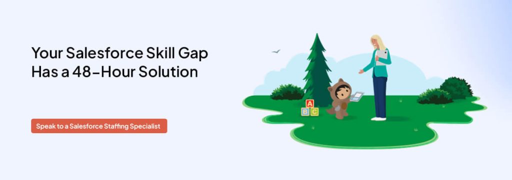 Speak to a Salesforce Staffing Specialist