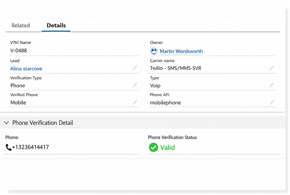 Real-Time Phone Validation