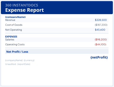 salesforce expense report template