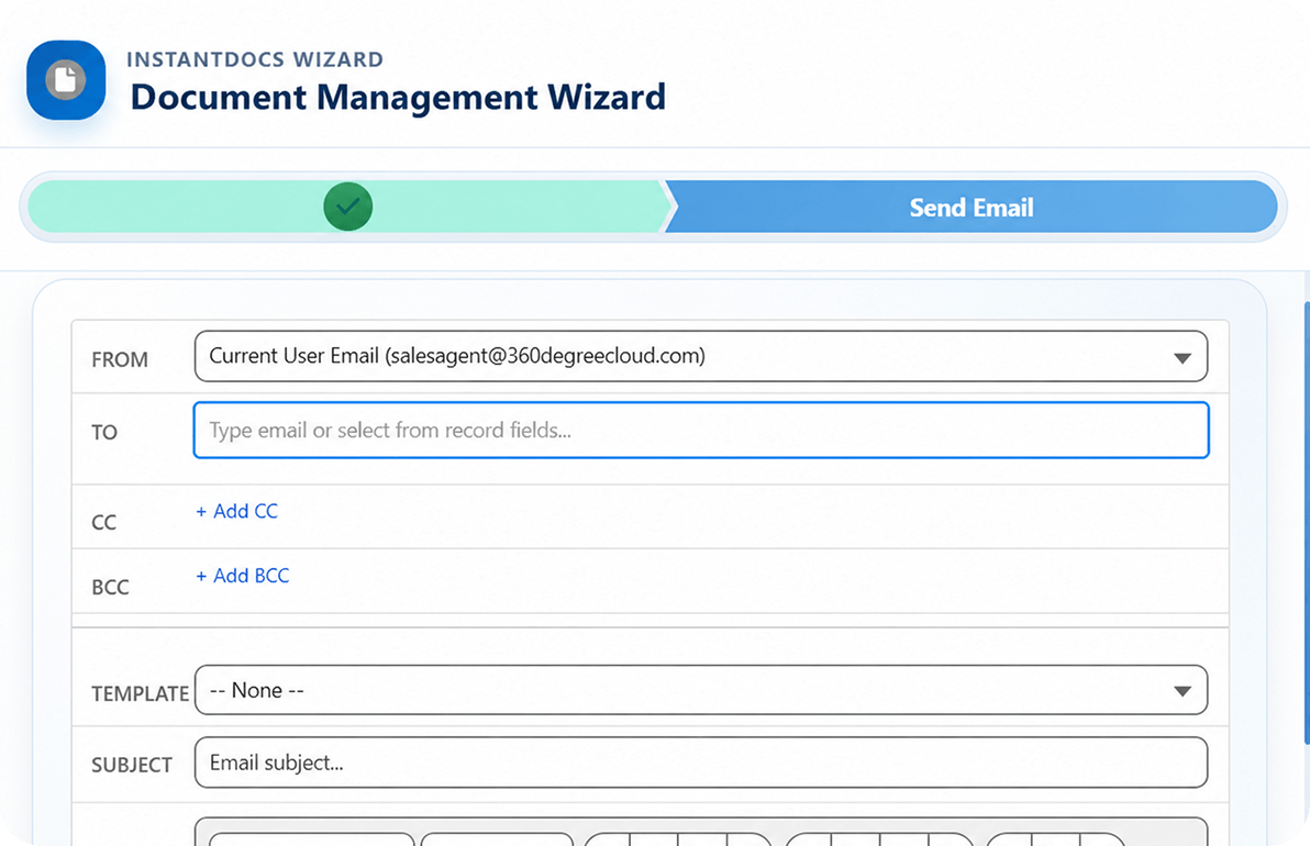 Email Document from Salesforce