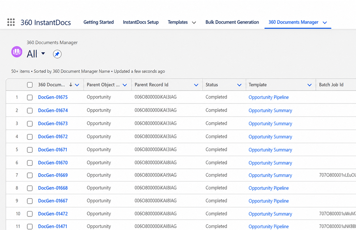 Document Status Tracking