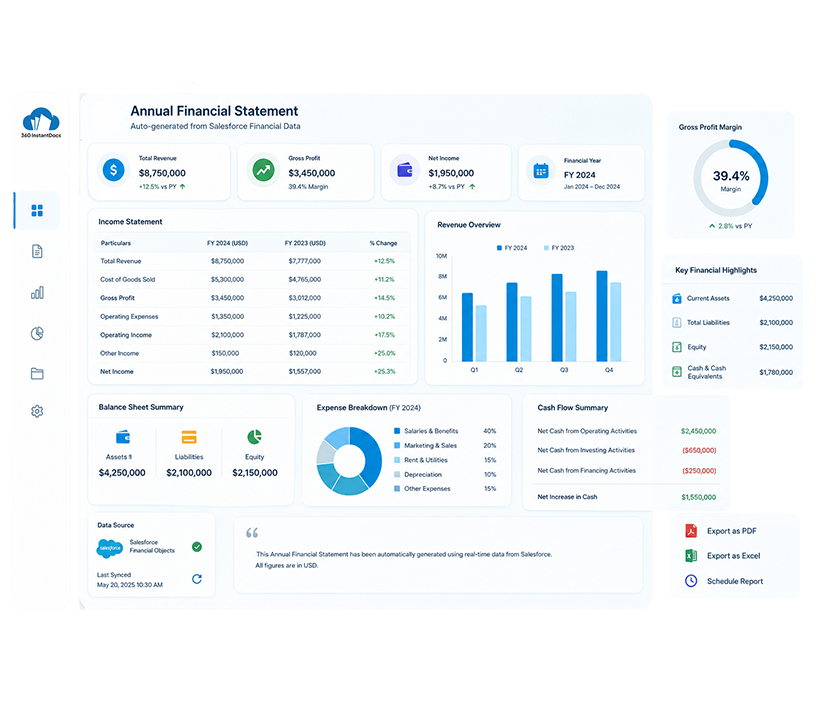 InstantDocs Document Generation Dashboard